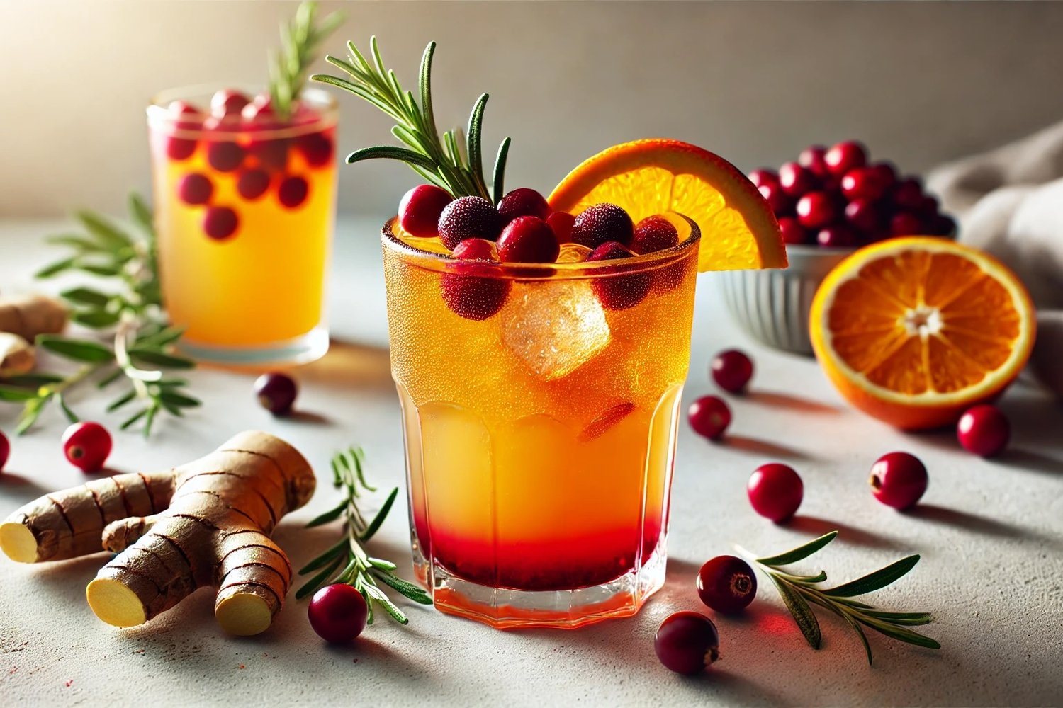 Cranberry Turmeric-Ginger Refresher